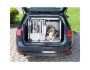 Trixie Aluminium Bilbur dobbelt - Hund i Norge