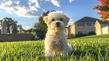 Bichon Frise Valp En Fortryllende Pelskledd Folgesvenn 1