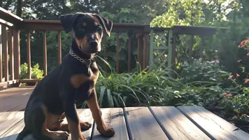 Doberman valp Sjarmerende lojal og intelligent folgesvenn 1