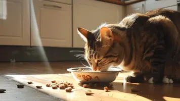 Hvor mye mat skal en katt ha daglig 1