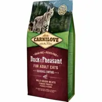 CARNILOVE ADULT CAT DUCK PHEASANT HARIBALL CONTROL 6KG