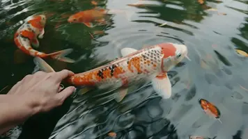 Koi fisk Fargerike symboler pa lykke og styrke 1