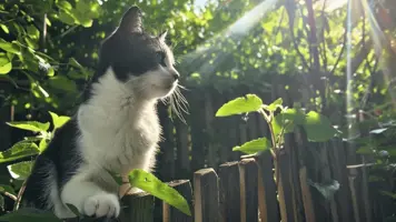 Svart Hvit Katt Fascinerende Farger og Symbolikk 1