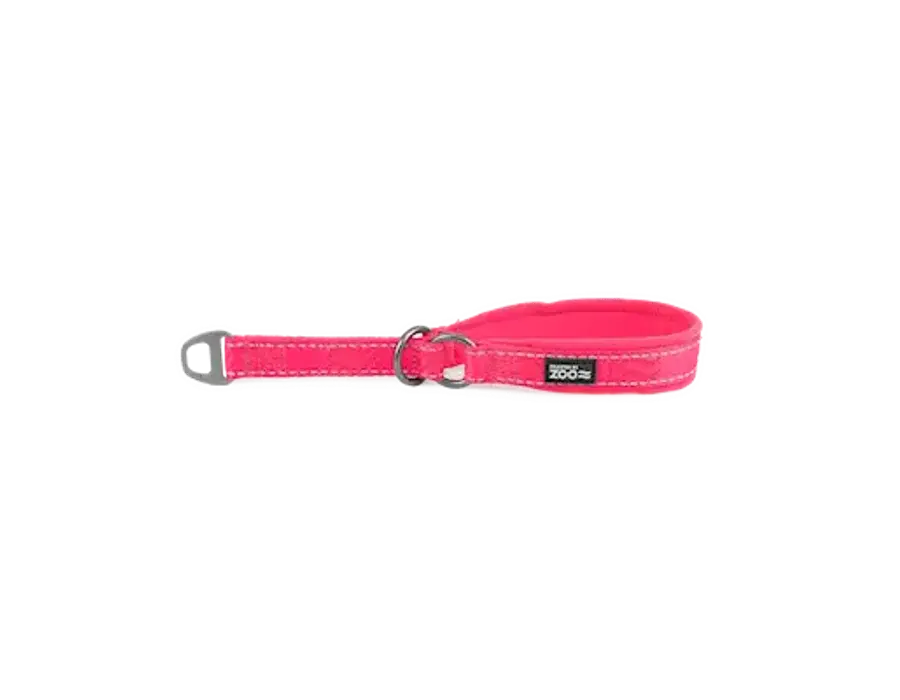 Selected by ZOO Hundehalsbånd Rufus halvjern 20 mm x 35-45 cm Pink