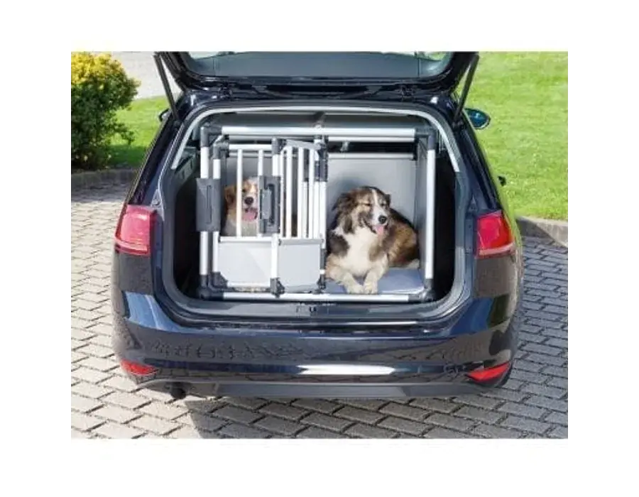 Trixie Aluminium Bilbur dobbelt - Hund i Norge