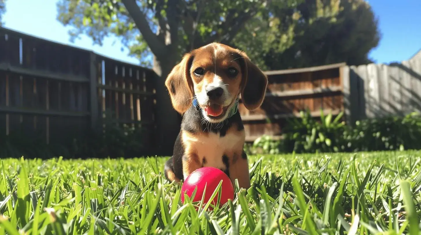 Beagle valp Sjarmerende nysgjerrig og vennlig folgesvenn 1