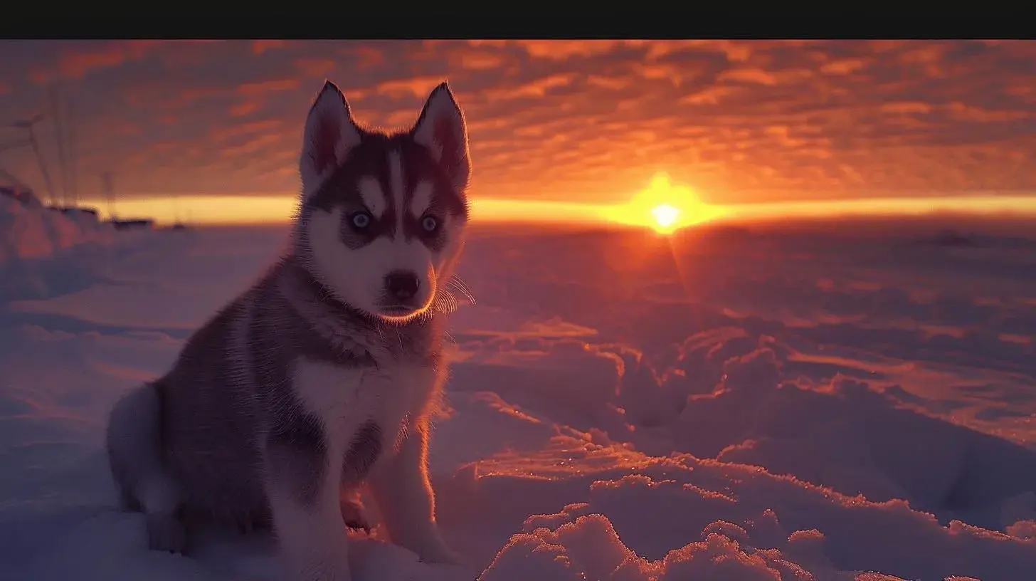 Husky valp Magiske egenskaper og karakteristikker 1