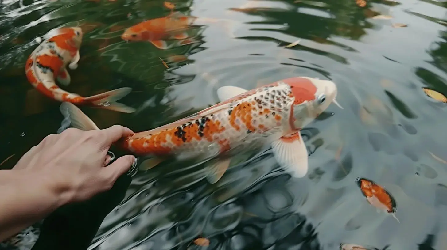 Koi fisk Fargerike symboler pa lykke og styrke 1