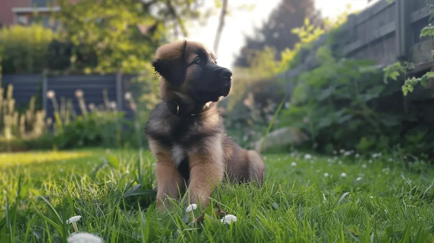 Leonberger valp En lojal og vennlig folgesvenn 1