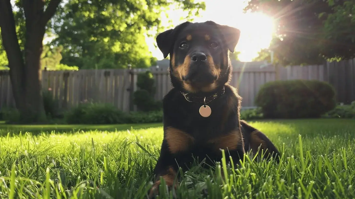 Rottweiler valp Lojal Modig og Vennlig 1